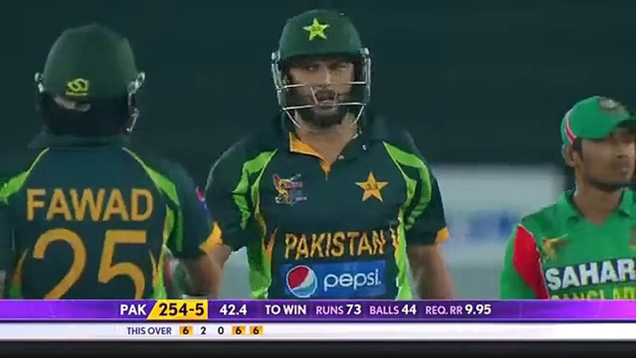 shahid afridi on bangladesh Asia cup 2014 second fastest fifty 59 from 25 balls HD