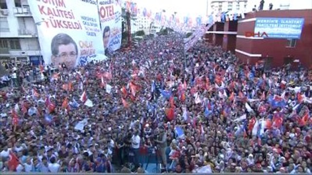 Mersin Başbakan Davutoğlu Partisinin Düzenlediği Mitingde Konuştu-5
