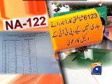 NA-122 forensic report submitted to election tribunal-Geo Reports-09 May 2015