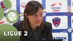 Conférence de presse Clermont Foot - AS Nancy-Lorraine (0-1) : Corinne DIACRE (CF63) - Pablo  CORREA (ASNL) - 2014/2015