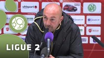 Conférence de presse Valenciennes FC - Stade Lavallois (2-2) : David LE FRAPPER (VAFC) - Denis ZANKO (LAVAL) - 2014/2015