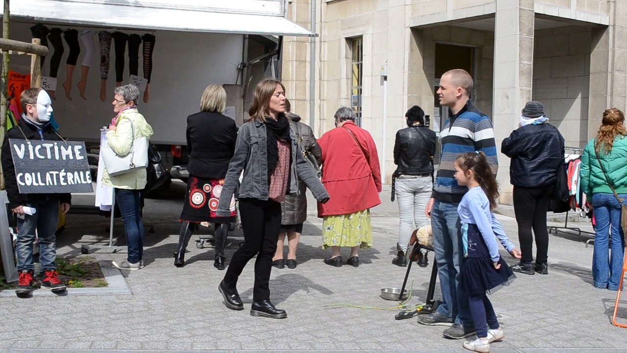 Des saynètes jouées en rue à Verviers pour dénoncer la violence conjugale