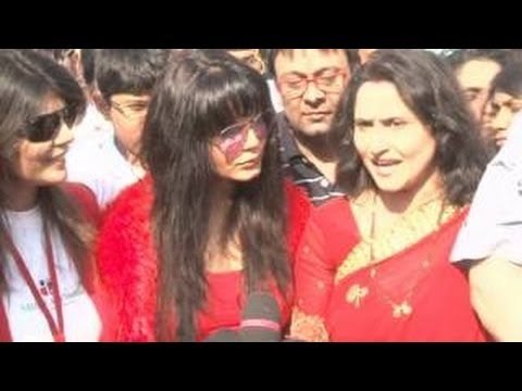 Queen Of Controversies, Rakhi Sawant And Nishi Gandha Wad At World Aids Day Event