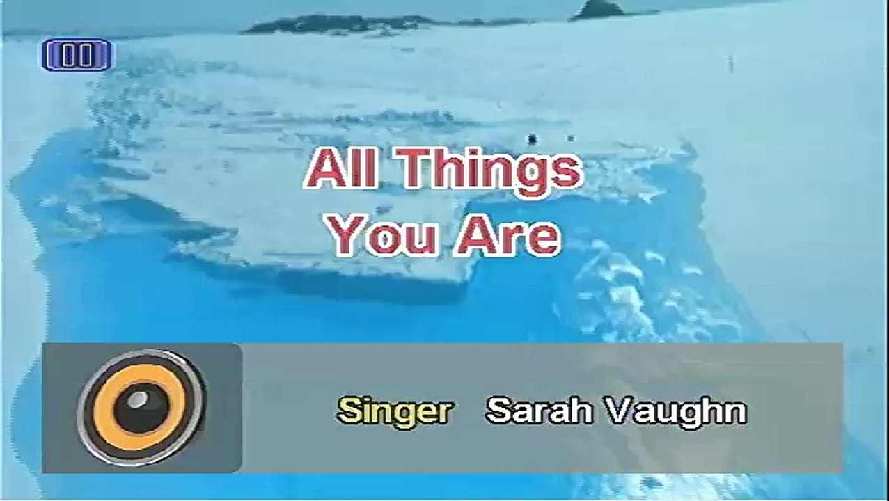 All The Things You Are - Sarah Vaughn