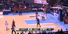 Acrobatic layup by Andre Emmett | San Miguel vs Meralco Bolts | May 9,2015