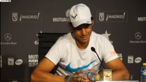 Rafael Nadal Press conference / SF Madrid Open 2015