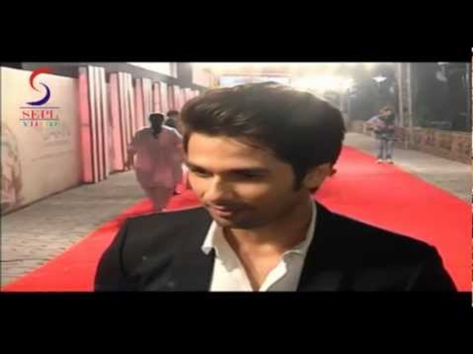 Bollywood Star Shahid Kapoor  - Jab Tak Hai Jaan Premiere At Yash Raj Studios SPECIAL Theatre