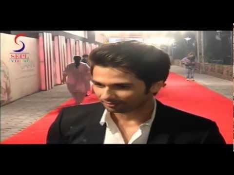 Bollywood Star Shahid Kapoor - Jab Tak Hai Jaan Premiere At Yash Raj Studios SPECIAL Theatre