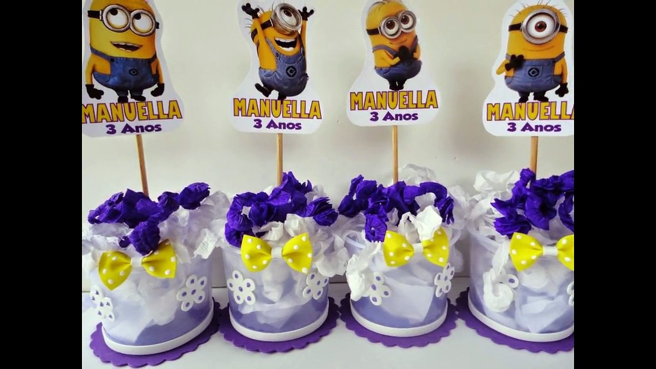 Meu Malvado Favorito - Centro de mesa para festa infantil Minions