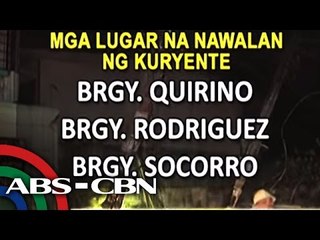 Poste natumba, 3 barangay nawalan ng kuryente