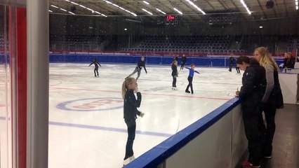 RADU SEBASTIAN SWEDEN,7 years and 4 months old,testing in figure free skating 1 in Malmoe May 3,2015