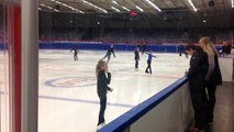 RADU SEBASTIAN SWEDEN,7 years and 4 months old,testing in figure free skating 1 in Malmoe May 3,2015