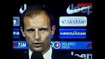 Juventus Cagliari 1 1 Allegri lacrime di emozione mentre la curva canta Inno Juve