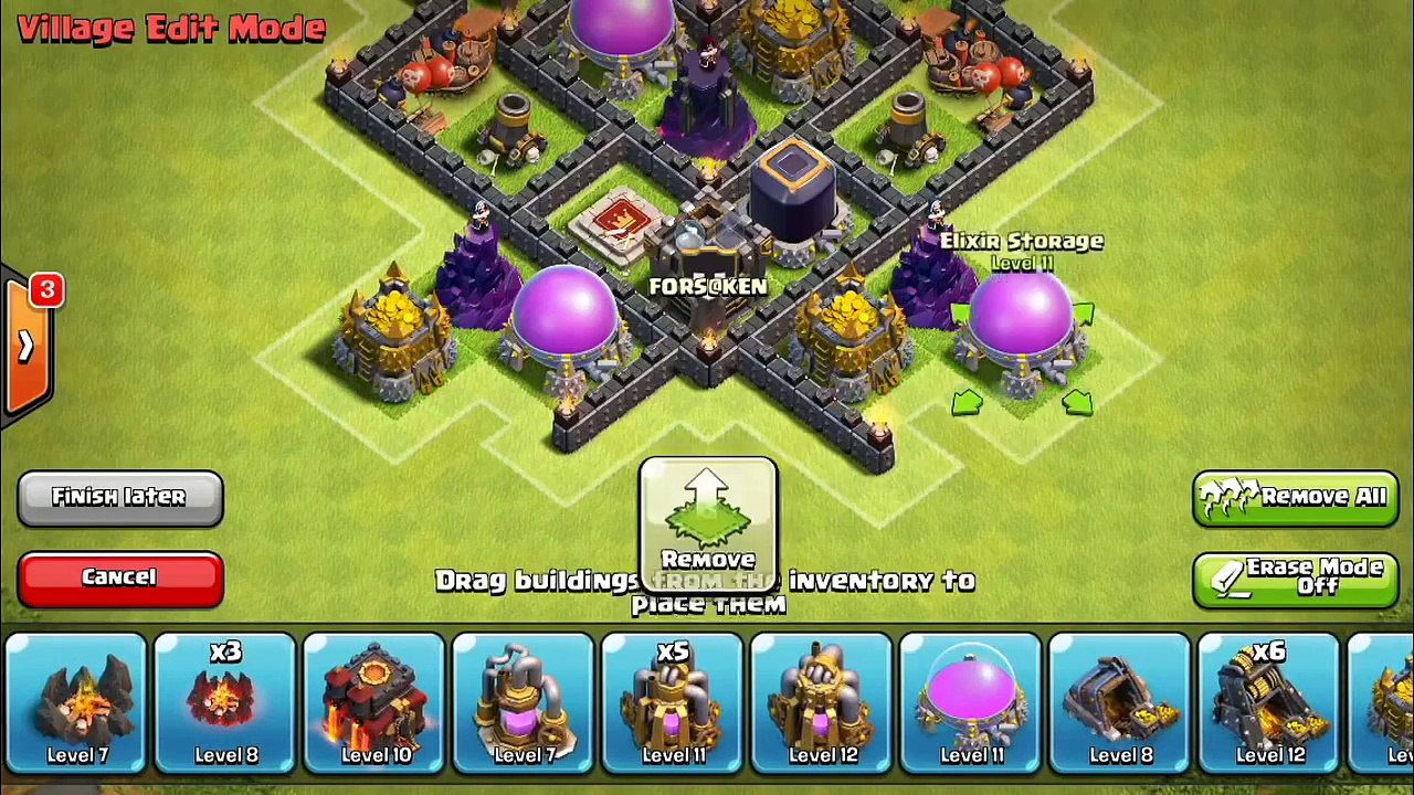 Clash of Clans BEST Town Hall 8 Farming Base (TH8) 4 Mortars 2015 TH8 Farming