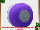 D-CLICK TM Mini Ultra Portable Waterproof Bluetooth Wireless Stereo Speakers with Suction Cup