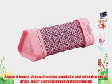 Earson Outdoor Sport Waterproof Shockproof Dust-proof Wireless Bluetooth Speaker(pink)