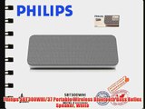 Philips SBT300WHI/37 Portable Wireless Bluetooth Bass Reflex Speaker White
