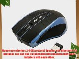 iKross Wireless 2.4 GHz Mouse with USB Dongle Adapter Built-in Bluetooth 3.0 Speaker with Microphone
