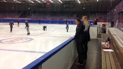 RADU SEBASTIAN SWEDEN,7 years and 4 months old,testing in figure free skating 1 in Malmoe May 3,2015.