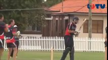 James Maloney gives cricket sledging a crack