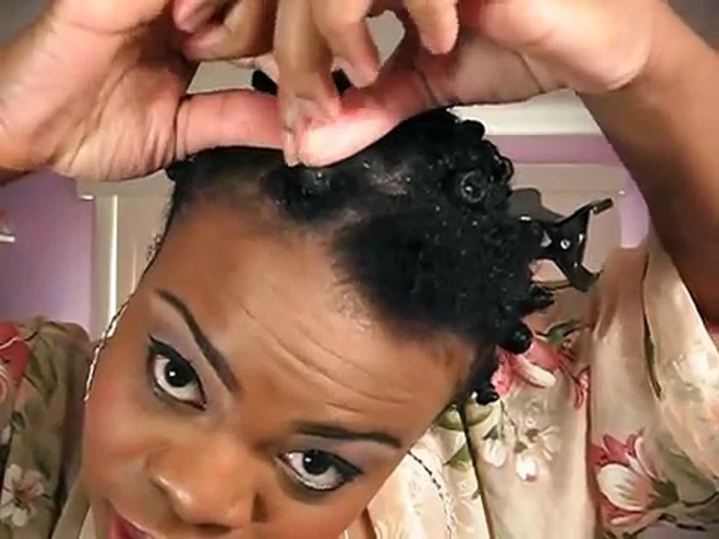 Bantu Knot Tutorial On Short Natural Hair Simplyounique Video Dailymotion