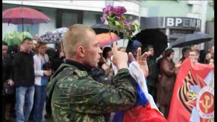 Los prorrusos celebran en Donetsk el Día de la Victoria