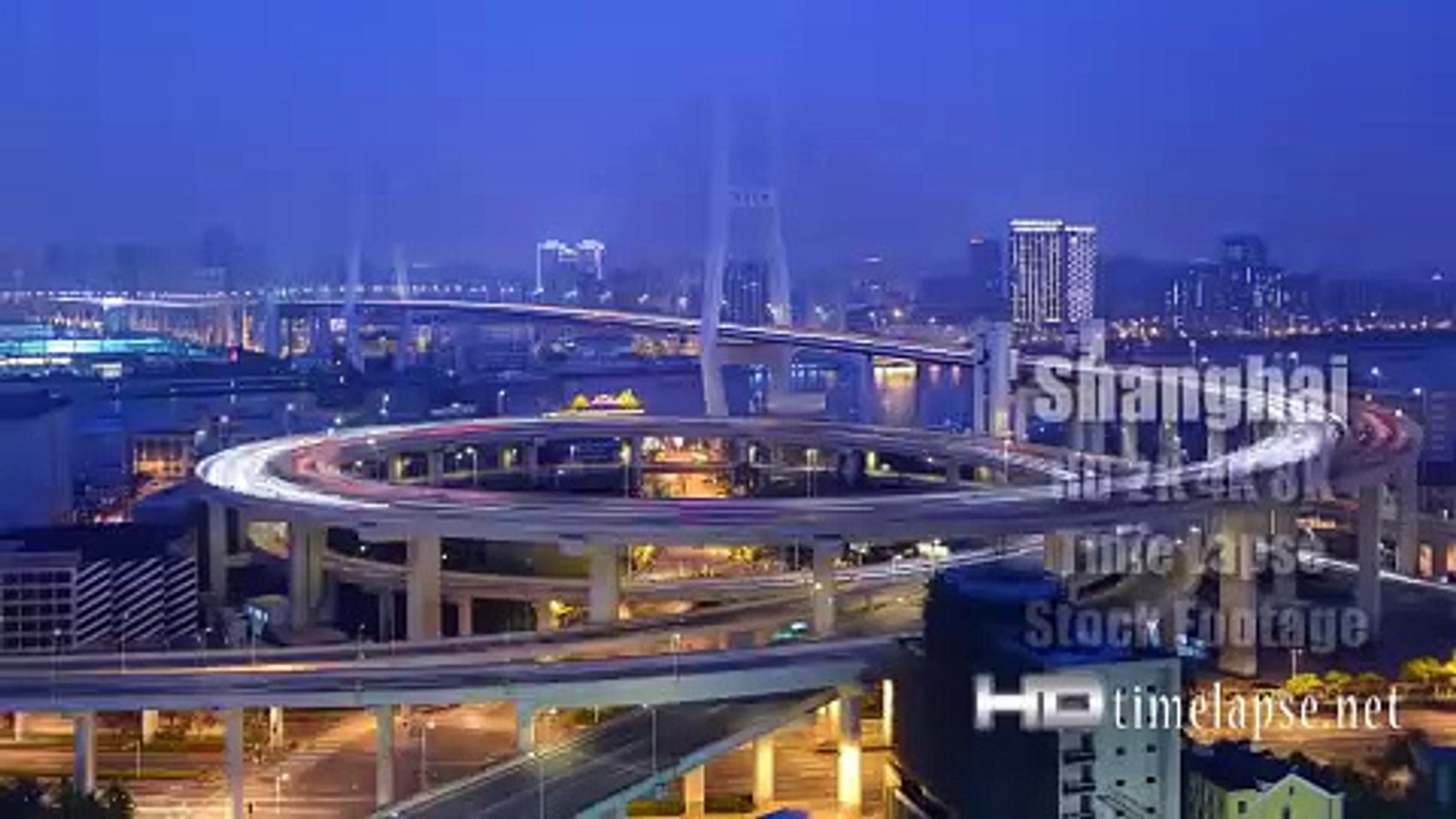 Shanghai, China - UHD Ultra HD 2K 4K 8K Video Time Lapse Stock Footage Royalty-Free