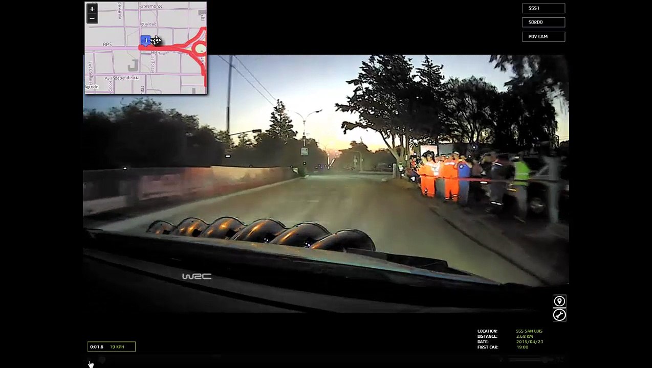 camara interior dani sordo rally argentina 2015 Especial 1. San Luis