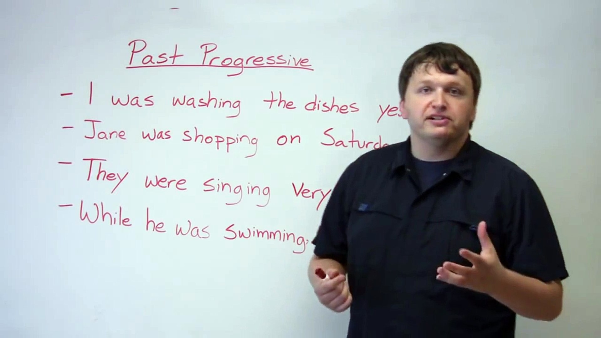 English Grammar - Past Progressive