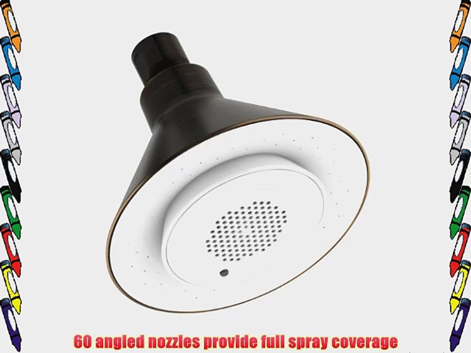 KOHLER K-9245-2BZ 2.5 GPM Moxie Showerhead and Wireless Speaker Oil-Rubbed Bronze