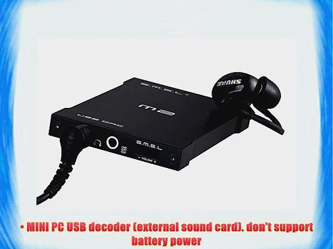 SMSL M2 Portable headphone amplifier external DAC decoder sound card USB Powered(black) By