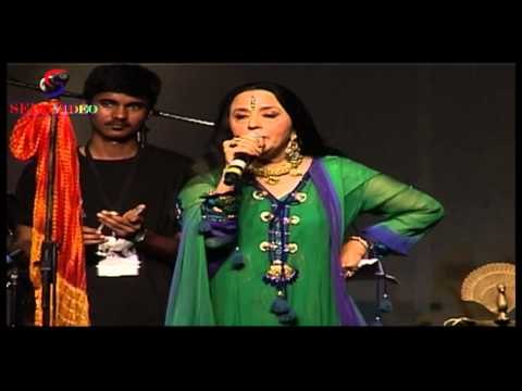 Singer Ila Arun In Green Dress Performing at International Day For Girl Child