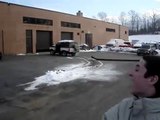 Dumb kid runs over pole during auto class