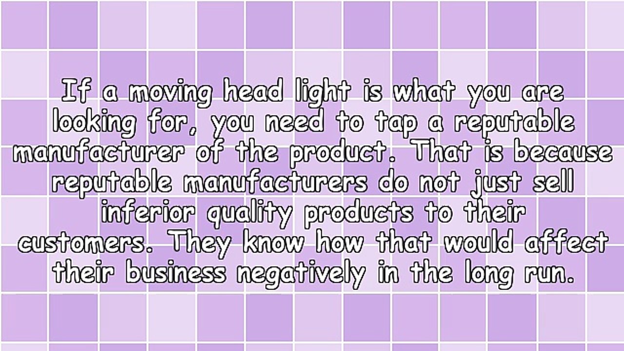 Tips In Finding Moving Head Light