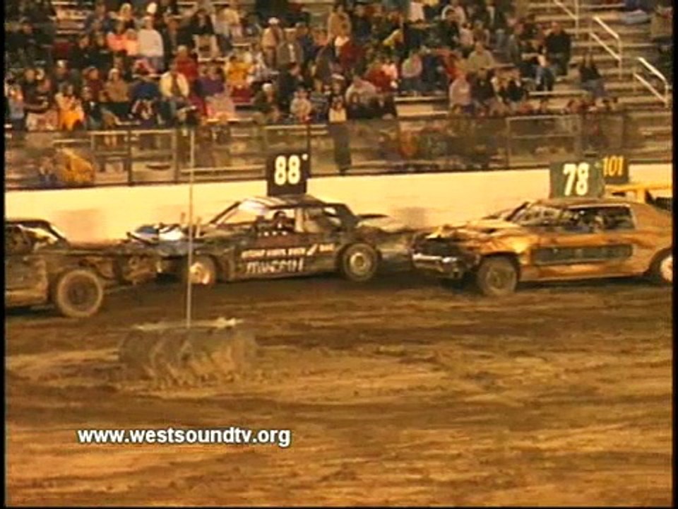 Demolition Derby Flagpole Race