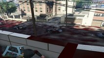GTA V - Hardcore Police Chasing & Blood Floor Mods (more cops on chasing / más policía en persecución)