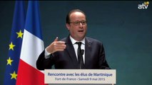 Rencontre avec les élus martiniquais : Allocution de François Hollande, le Président de la République Française