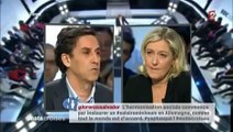 Marine le Pen se fait dire ses 4 vérités devant des millions de français.(france2)