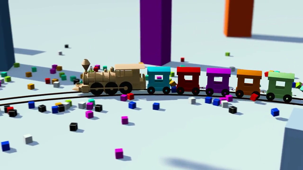 VIDS for KIDS in 3d (HD) - Trains for Children, Babies, Toddlers and Cubes Cartoon - AApV