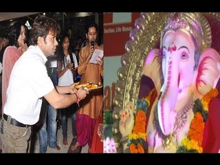 Rajpal Yadav's BIG GREEN GANESHA.