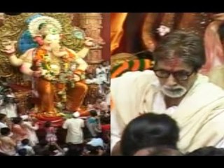 Amitabh VISITS Lal Bagh Ka Raja ,Performs Aarti With Shankar Mahadevan