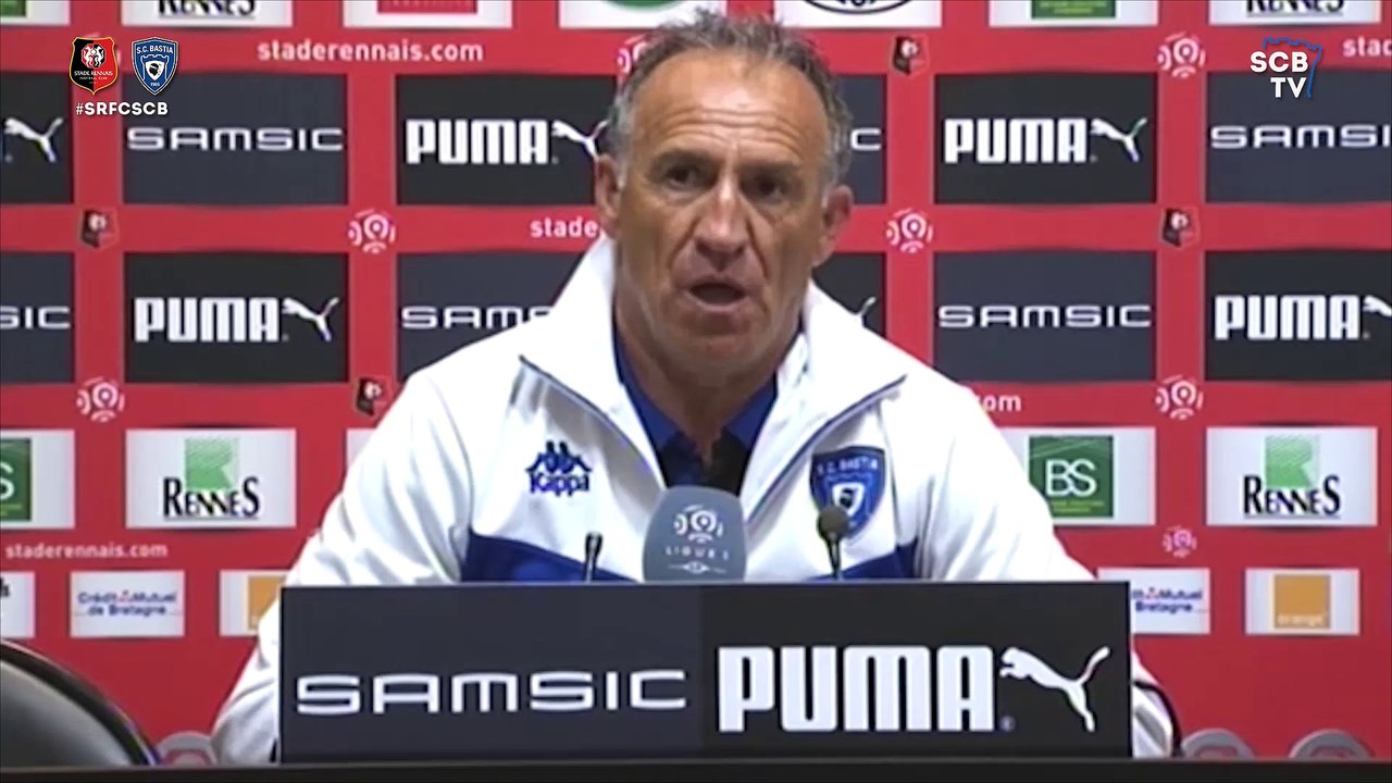 Rennes 0-1 Bastia : Conf. d'après-match de G. Printant