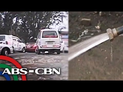 Baguio road repairs cause traffic jams, water interruption