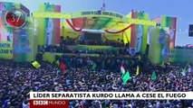 Boletín: líder kurdo declara cese el fuego desde la cárcel y otras noticias