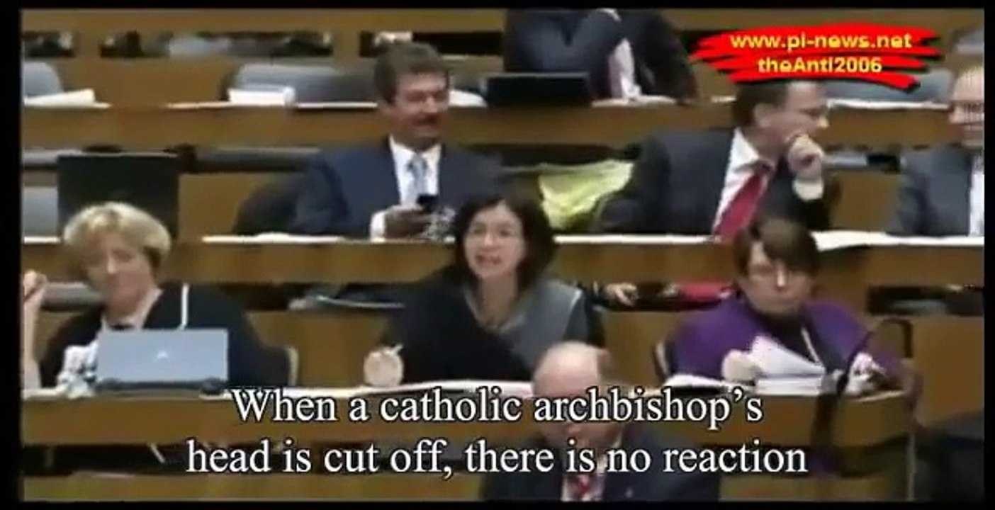 AUSTRIAN MP EWALD STADLER gives a long overdue enema to TURKISH AMBASSADOR IN PARLIAMENT