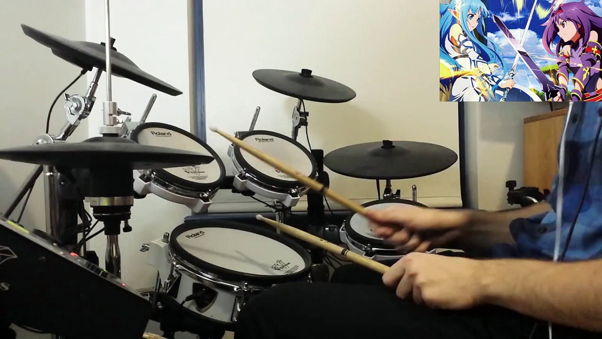 Sao Ii Sword Art Online Ii Op 2 Full Song Courage Drum Cover Video Dailymotion