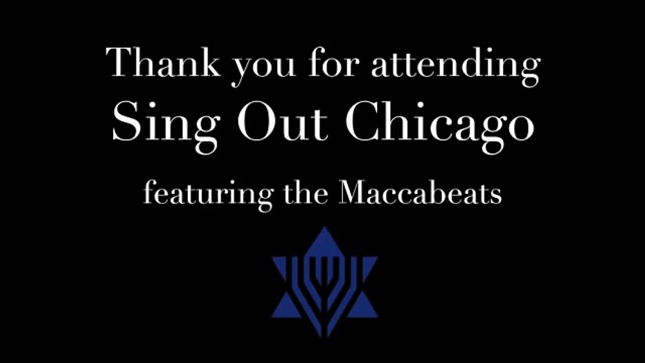 "One Day" performed by the Maccabeats for JUF