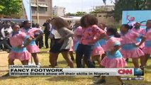 Williams sisters show off dancing skills in Nigeria