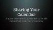 Creating your shared calendar.