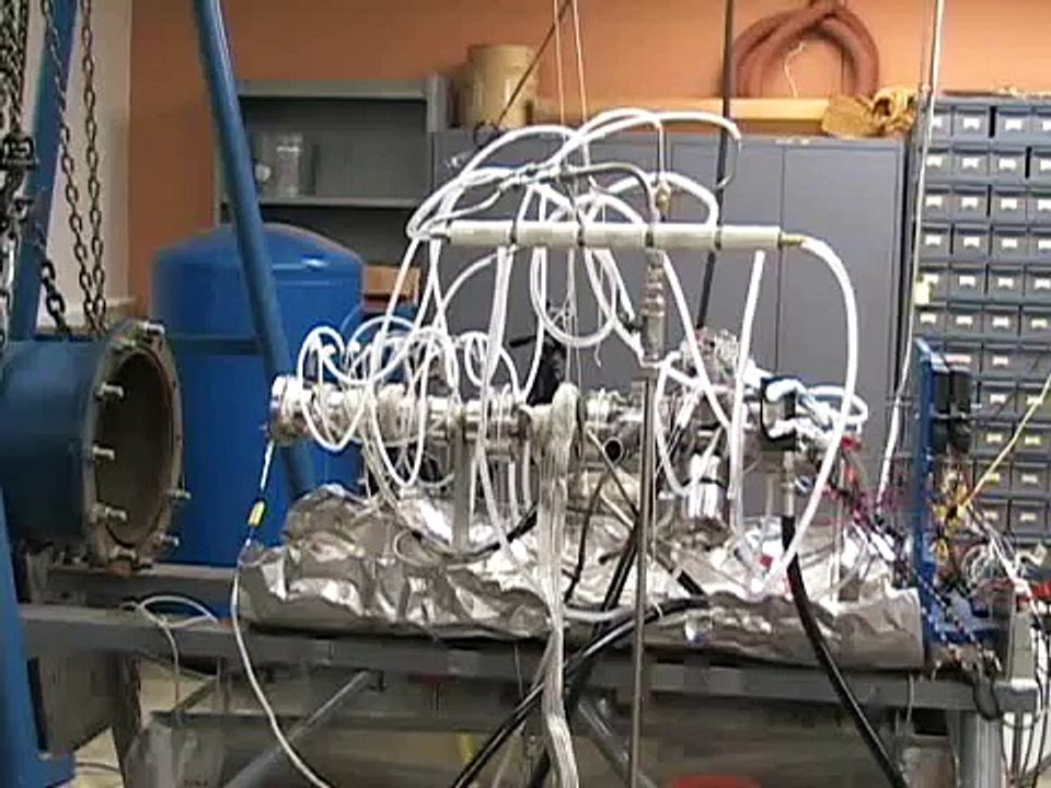 UT Arlington Pulsed Detonation Engine 25 Hz Ground Test